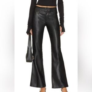 We The Free Black Leather Pants